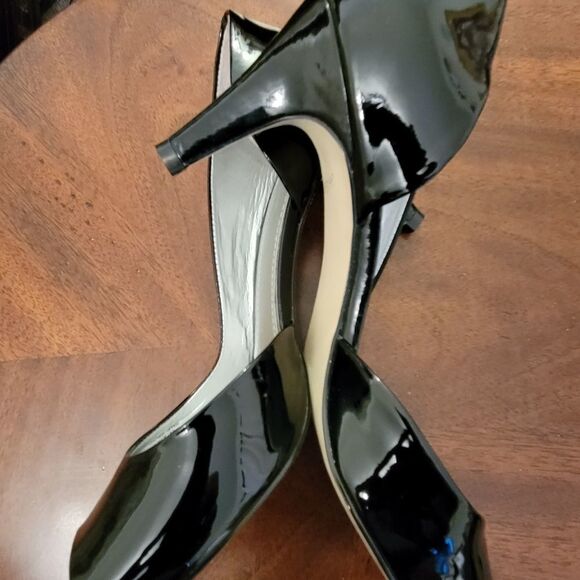 ALEX MARIE OPEN SIDE OPEN TOE  LEATHER PUMP SHOES - Picture 11 of 13